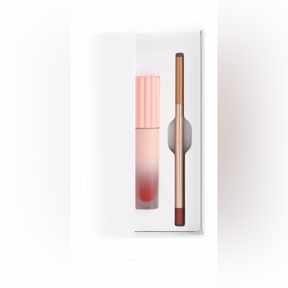 Lip Gloss and Lip Liner Set - Pink and Brown
